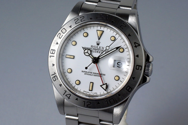 1991 Rolex Explorer II 16570 White Dial
