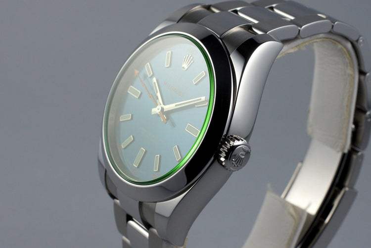 2016 Rolex Milgauss 116400GV with Box and Papers