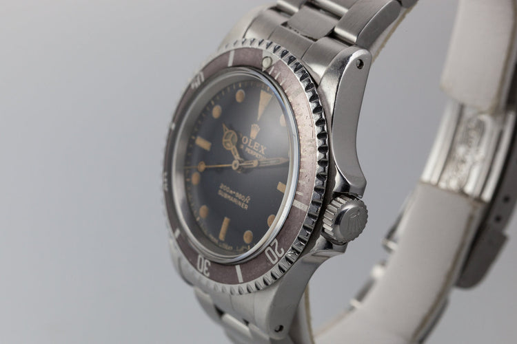 1965 Rolex Submariner 5513 with Tropical Glossy Gilt Dial