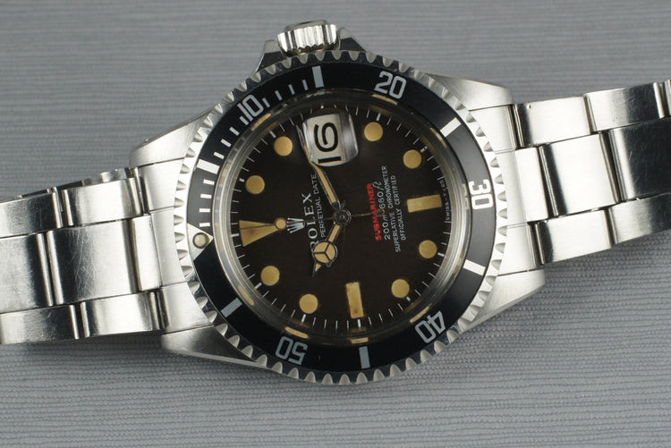 1969 Rolex Red Submariner 1680 Meters First Mark II BROWN Dial with Box and Papers