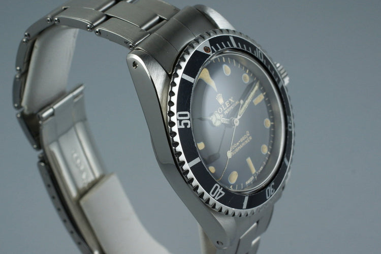 1965 Rolex Submariner 5513 Glossy Gilt Meters First Dial