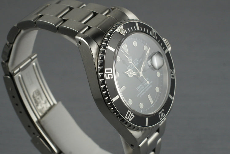 1997 Rolex Submariner 16610 with RSC Papers