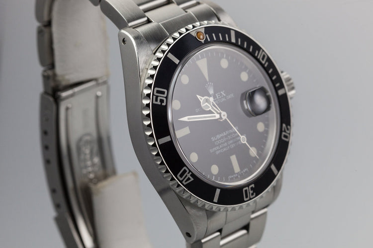 1982 Rolex Submariner 16800 Matte dial