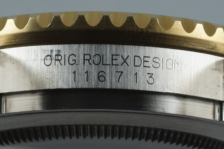 2013 Rolex Two Tone GMT II 116713 with Box and Papers