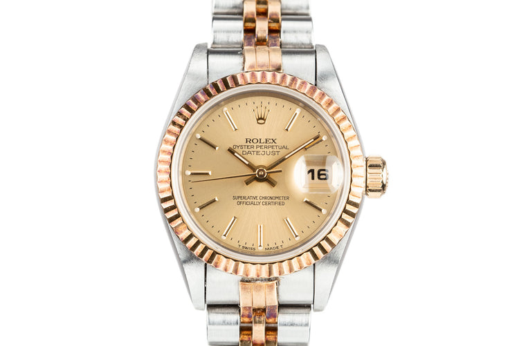 1995 Rolex Two Tone Ladies DateJust 69173 with Box and Papers