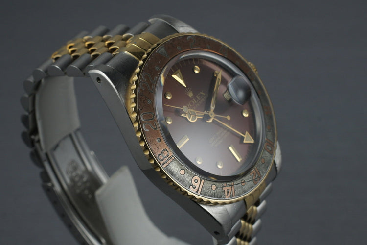 1981 Rolex Two Tone GMT 16753 Root Beer Dial