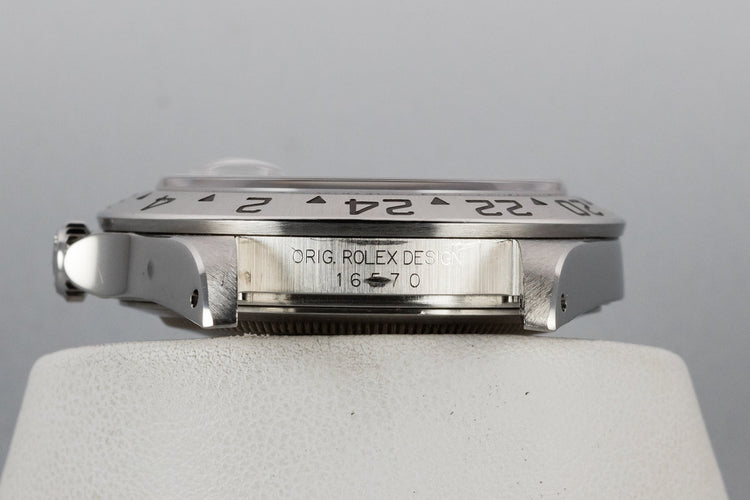 1999 Rolex Explorer II 16570 with SWISS Only White Dial