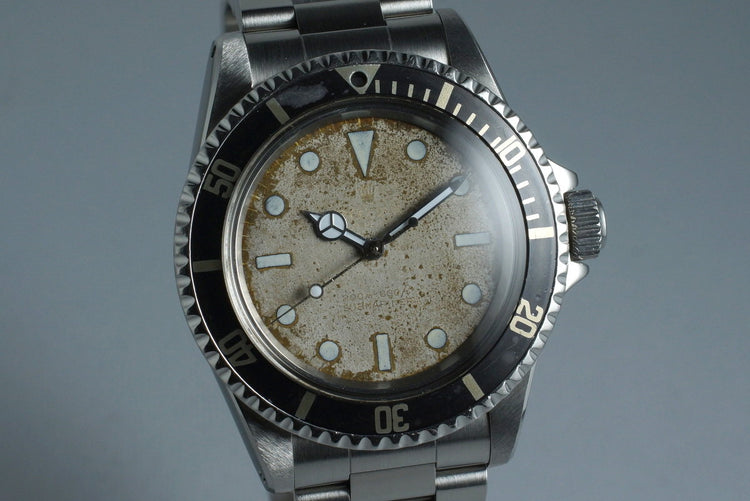 1964 Rolex Submariner 5513 Tropical Glossy Gilt Meters First Dial