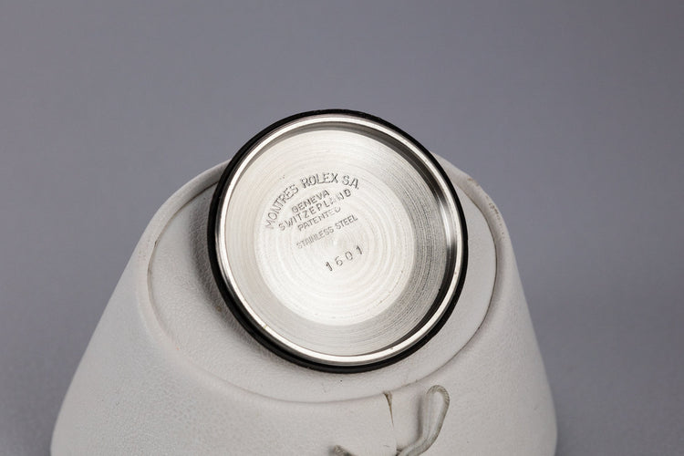 1972 Rolex DateJust 1601 with No Lume Silver Linen Sigma Dial