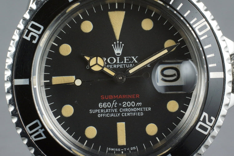 1973 Rolex Red Submariner 1680 Mark VI