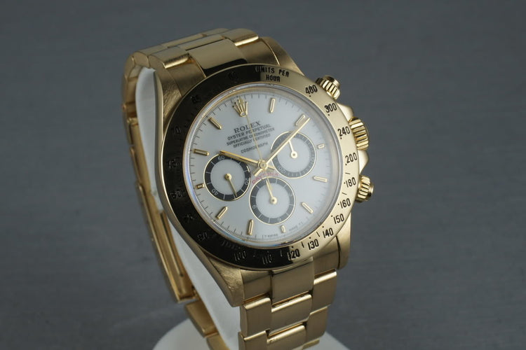 Rolex 18K Zenith Daytona 16528 with Porcelain Dial