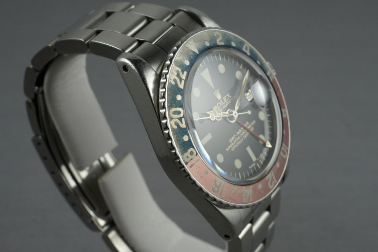 1963 Rolex GMT 1675 PCG with Glossy Gilt Double Swiss Dial