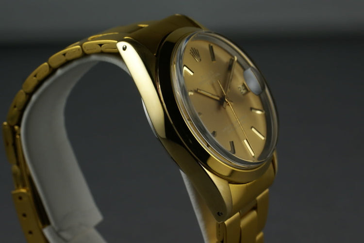 Rolex Date 1550 Gold cap ... box and papers