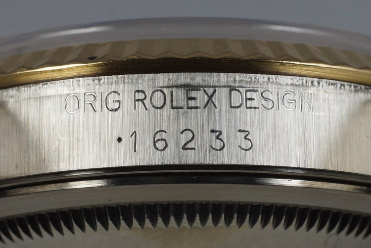 1988 Rolex Two Tone DateJust 16233 Cream Roman Dial