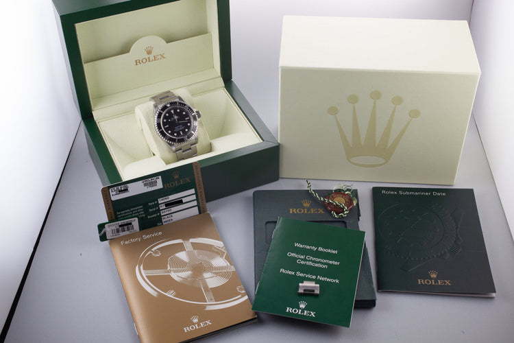 2010 Rolex Submariner 14060M Four Line Dial with Box and Papers