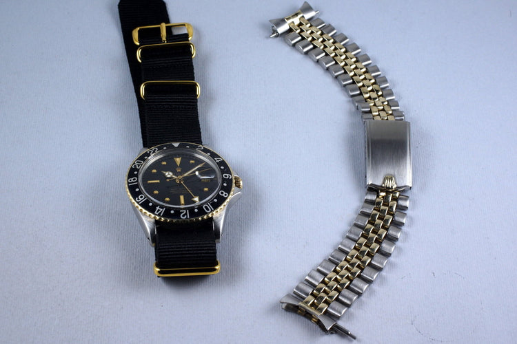 1979 Rolex Two Tone GMT 1675 Black Nipple Dial