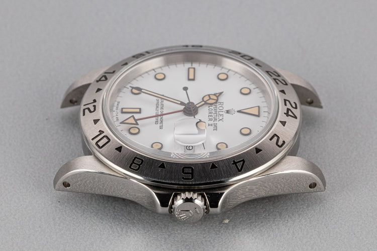 1995 Rolex Explorer II 16570 White Dial