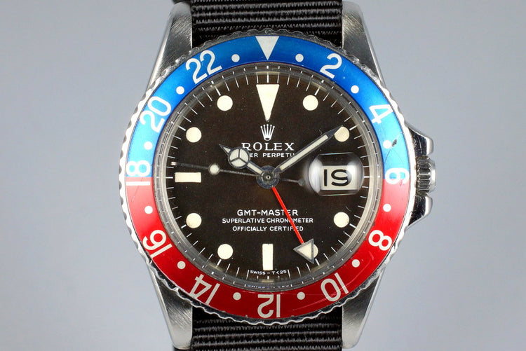 1968 Rolex GMT 1675 Brown Mark I Dial