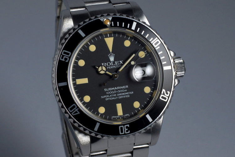 1981 Rolex Submariner 16800 RSC Papers