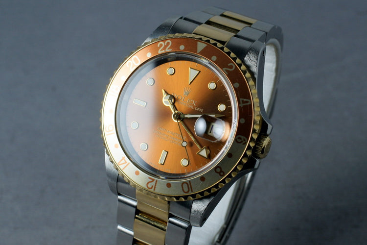 1991 Rolex 18K/SS Root Beer GMT-Master II 16713