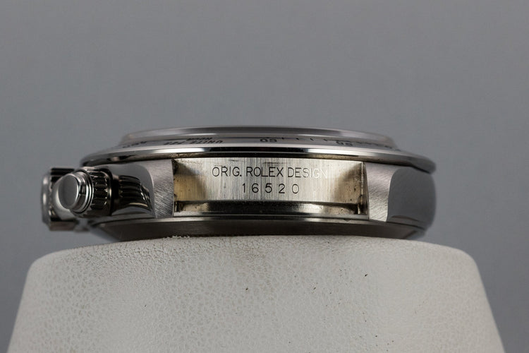 1999 Rolex Zenith Daytona 16520 Black Dial with Box and Papers