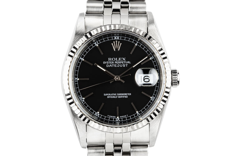 1997 Rolex DateJust 16234 Black Dial