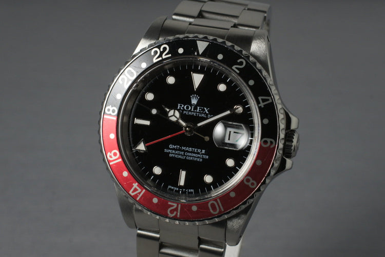 1989 Rolex 16710 GMT II with Box and Papers