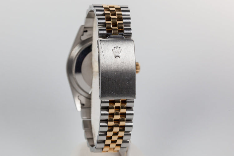 1995 Rolex Two Tone DateJust 16233 Glossy Black Dial