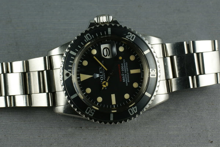 Rolex Red Submariner 1680 Mark V Unpolished