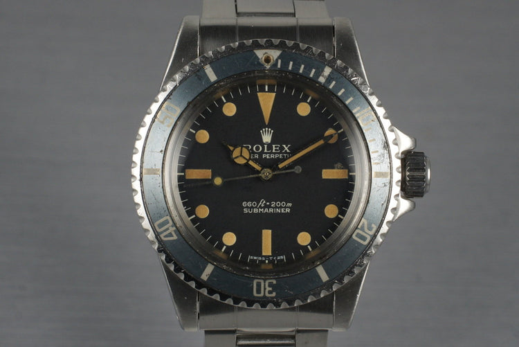 1971 Rolex Submariner 5513 with Box and Papers