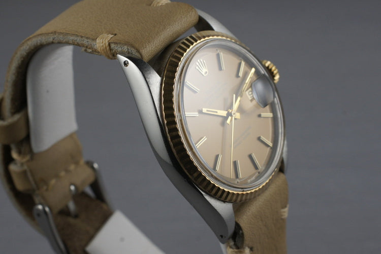 1971 Rolex Two Tone DateJust 1601 with Brown Dial