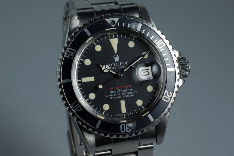 1970 Rolex Red Submariner 1680 Mark IV