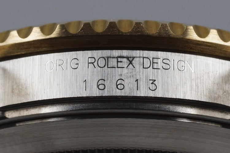 1993 Rolex Two Tone Blue Submariner 16613