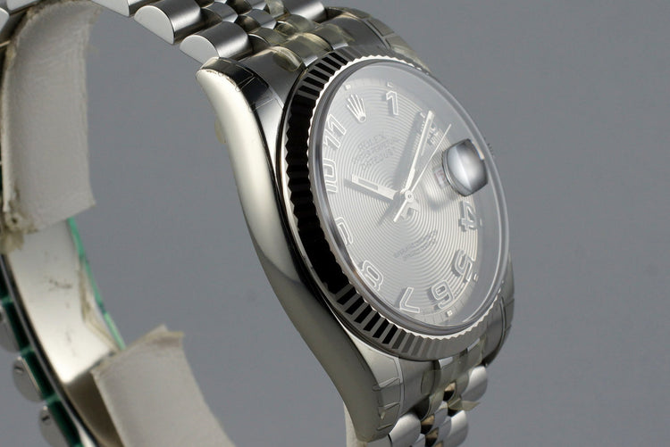 2005 Rolex DateJust 116234 Gray Arabic Dial MINT