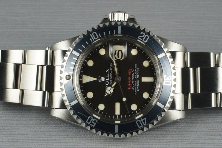 1969 Rolex Red Submariner 1680 with Brown Dial and Papers