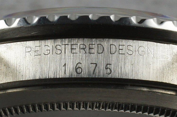 Rolex GMT 1675 Pointy Crown Guards Chapter Ring ultra light brown dial