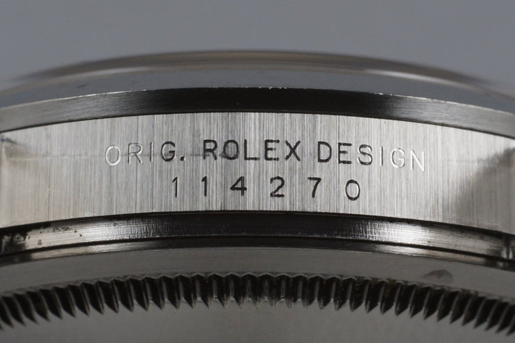 2002 Rolex Explorer 114270 with Box and Papers