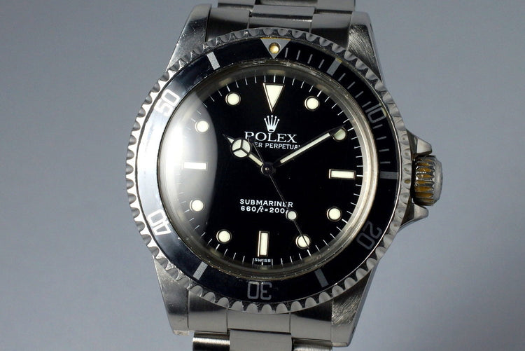 1981 Rolex Submariner 5513 Service Dial
