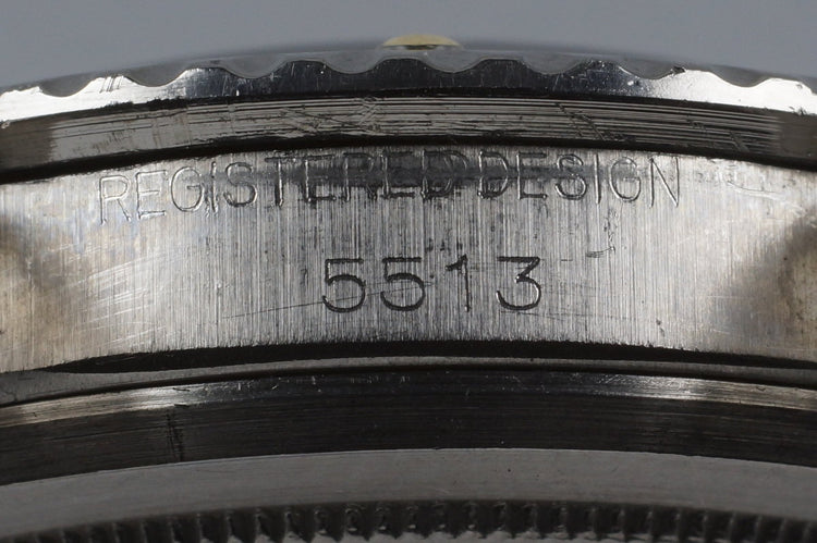 1964 Rolex Submariner 5513 Glossy Gilt Meters First Dial