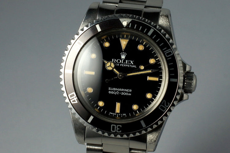 1985 Rolex Submariner 5513 with Box and Papers