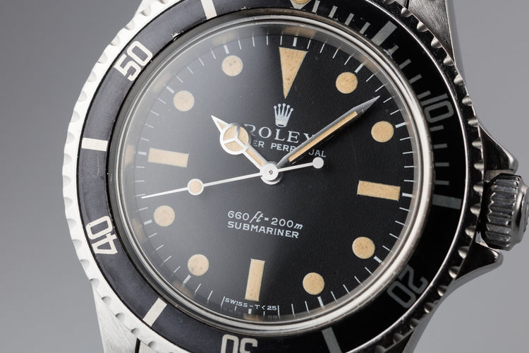 1970 Rolex Submartiner 5513 with Box and Papers