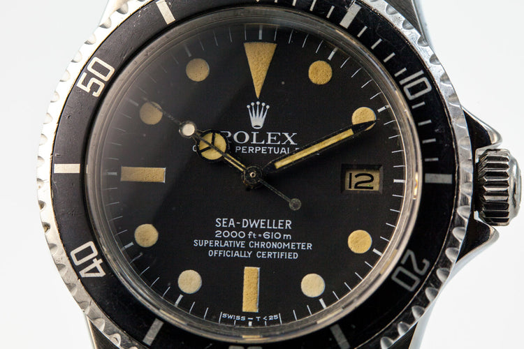 1978 Rolex Sea Dweller 1665 Mark I Dial