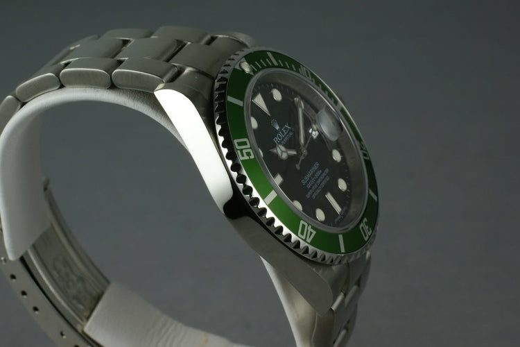 Rolex Green Submariner 16610 LV V Serial