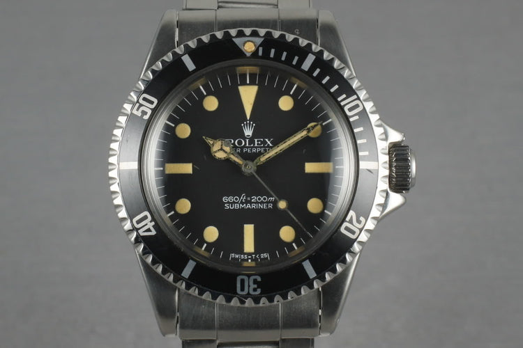 1967 Rolex Submariner 5513 with Box and Papers