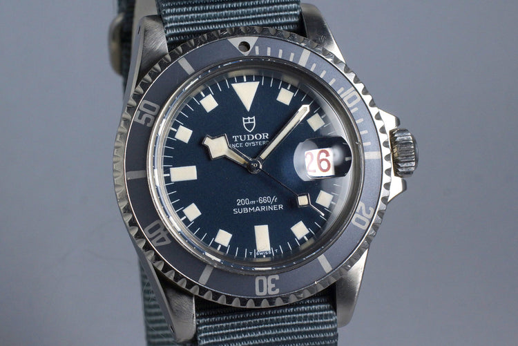 1968 Tudor Submariner 7021/0 Blue Snowflake Dial with "Kissing 40 Ghost" Insert