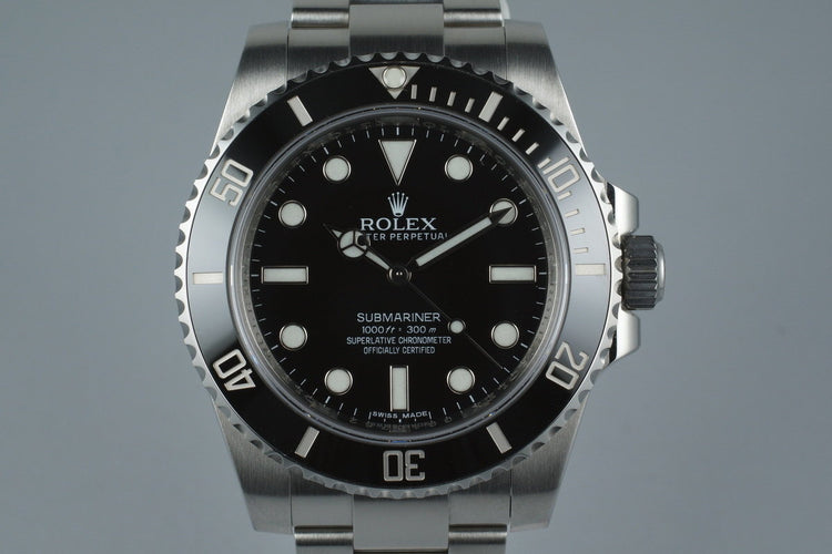 2010 Rolex Submariner 114060 with Box and Papers