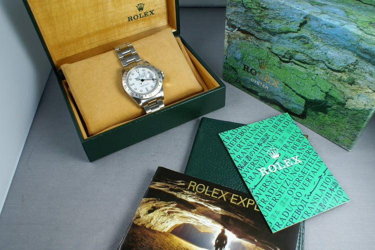 Rolex Explorer II 16570 White Dial