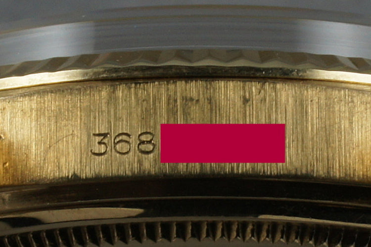 1972 Rolex Uncommon Datejust 1611 18K with bracelet with Fat Boy Dial