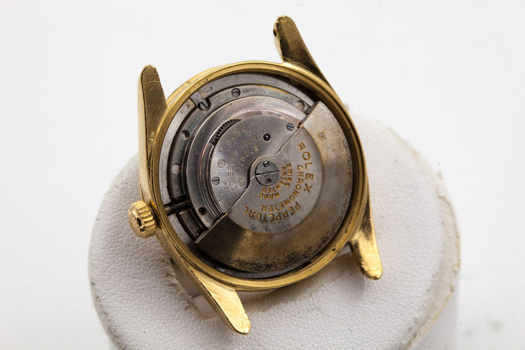 1954 Rolex Oyster Perpetual 6290 with Serpico Y Laino No Lume Waffle Dial