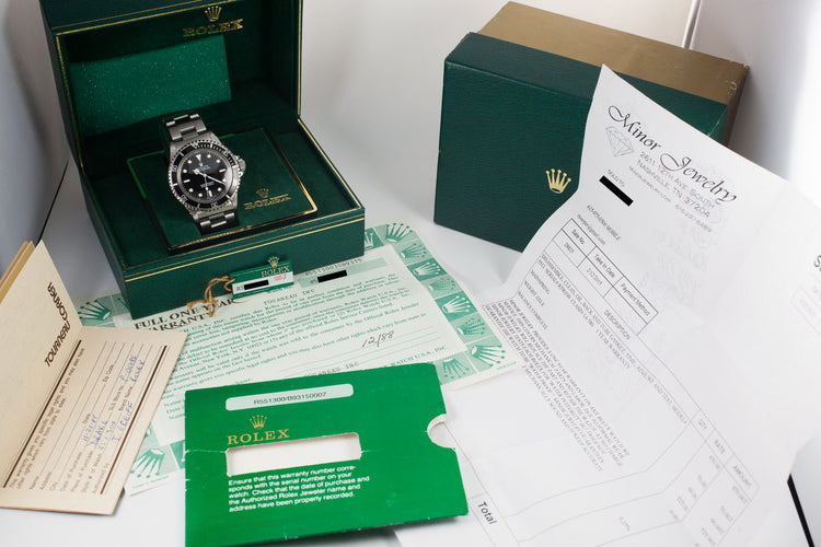 1988 Rolex Submariner 5513 with Box and Papers